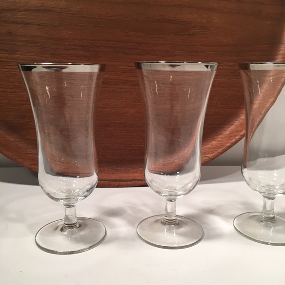 🌟SOLD Mid Century MCM Silver Rimmed Glasses - Picture 4 of 4